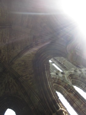 Stone arches in the abbey